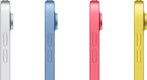 iPad em quatro cores diferentes